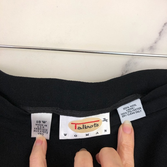 🖤SOLD🖤Talbots 100% Wool Straight Leg Dress Pants - Picture 3 of 4